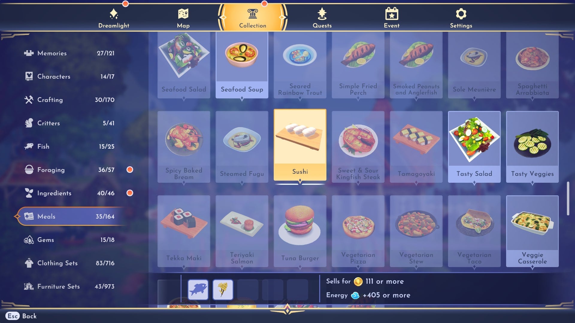 Disney Dreamlight Valley How to make Sushi VG247
